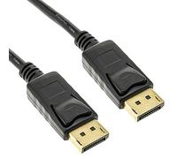 BeMatik - Câble Displayport 1080p FullHD pour transmission audio et vidéo numérique de 50 cm couleur noir