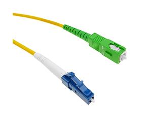 BeMatik - Câble Fibre Optique LC/PC à SC/APC monomode simplex 9/125 10 m