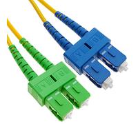 BeMatik - Cable Fibre Optique SC/UPC SC/APC Duplex monomode 9/125 de 10 m OS2