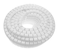 BeMatik - Câble Rangement. Tube Organisateur Blanc avec Clip de 20-25 mm Longueur 5 m