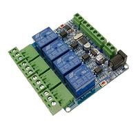 bematik - Circuit imprimé avec 4 Relais avec périphérique RTU DIY stm8s103, ET Communication Série RS485 (aj078)