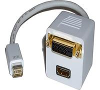 BeMatik - Duplicator Cable miniDVI Homme Passive-D vers DVI et HDMI
