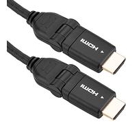 BeMatik - HDMI-HDMI mâle vers A-Un mâle de 1 m avec rotation à 180 degrés
