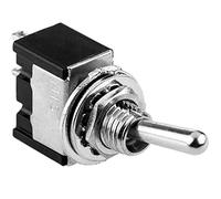 BeMatik - Interrupteur à Bascule argenté SPST 2 Broches 3A 6A