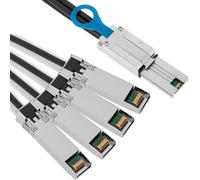 BeMatik - MiniSAS Câble SFF-8088 à 4 SFP + SFF-8431 10 Gigabit 1m