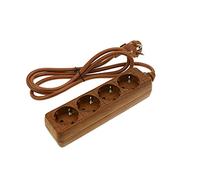 BeMatik - Multiprise 4 Prises 16A 250V Bois avec 1.5m câble
