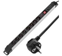 BeMatik - Multiprise 8 Prises avec Interrupteur et parafoudre (1.5m câble)