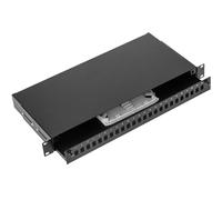 BeMatik - Panneau de Brassage Fibre Optique 1U Black 24 SC