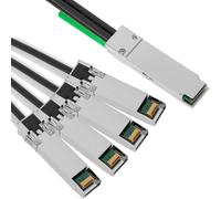 BeMatik - QSFP + Câble SFF-8436-4 SFF-8431 SFP + 40 Gigabit 1m