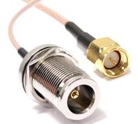 BeMatik - RG316 câble coaxial SMA-mâle à N-femelle 20cm