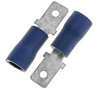 BeMatik - Terminal Faston Male 4,8 mm Bleu Pack de 100 unités