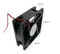 BeMatik VL006 Ventilateur de châssis 5 VDC 80 x 80 x 25 mm