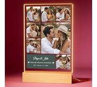Bemaystar Cadre Photo Personnalisé Pour Homme Femme - Lampe Personnalisée Avec Photo, Cadeau Personnalisé Couple, Maman, Papa, Amie, Cadeaux Pour Noël, Saint-Valentin, Anniversaire, 7 photo