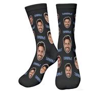 Bemaystar Chaussettes personnalisées avec photo, cadeaux dee Saint-Valentin amusants Cadeaux personnalisés pour hommes et femmes cadeau fete des meres-PAPA-M