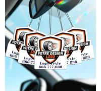 Bemaystar Désodorisants Personnalisés avec Photo - Désodorisant personnalisé avec Photo, Logo et Texte, Désodorisant sur Mesure pour Voiture, événements d’entreprise et Branding