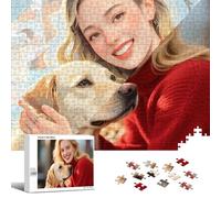 Bemaystar Puzzle Photo Personnalisé - Créez Votre Puzzle 35 à 1000 Pièces avec 4 Styles Artistiques | Cadeau Personnalisé Unique-Format horizontal-120