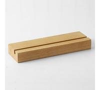 Bemaystar Socle en bois pour plaques, albums photos, base en noyer noir, socle d'exposition rectangulaire