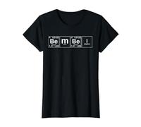Bembel Äbbelwoi Hessisch Système périodique T-Shirt Graphique avec Valeur, Femme, Noir, L