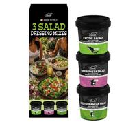 Bembo - Mélanges d’Épices pour Salades | Assaisonnements pour Salade de Riz, Pâtes, Légumes, Yaourt, Poulet et Maïs | 3 Mélanges Aromatiques en Pots - 145 g