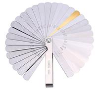 Bememo Hotop Jauge d'épaisseur à 32 Lames en Acier Inoxydable Double marquage métrique et impérial