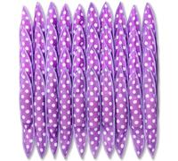 Bememo Lot de 40 bigoudis en mousse douce pour le sommeil - Outils de coiffure - Sans chaleur - Pour dormir dans des boucleurs à faire soi-même (pois, violet)