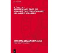 Bemerkungen Über Die Stabilitätsuntersuchungen Der Wirbelstrassen