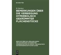 Bemerkungen Über Die Verbiegung Hyperbolisch Gekrümmter Flächenstücke