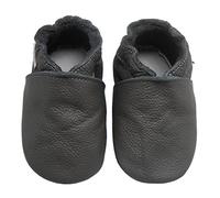 Bemesu Chaussons Bebe Chausson Cuir Bébé Chaussures Premiers Pas Bébé Garçon Fille Couleur Boue 12 mois-18 Mois