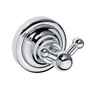 Patère double RETRO en chrome 6,5x6,5x6,5 cm