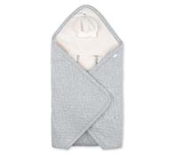Bemini - BISIDE Nid d'ange 0-12m - Modèle Universel 3 & 5 Points - Pady Quilted + Teddy - (Gris chiné)