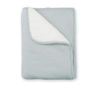 Bemini - Couverture Tetra Jersey + Teddy 75 x 100 cm - Gris moyen