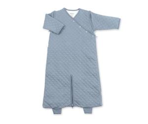 BEMINI - Magic Bag - Gigoteuse 1-4m - Moufles intégrées - Pady Quilted + Jersey Tog 1.5 - (Bleu)