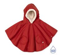 Bemini - Poncho de voyage 9-36 mois Waterproof + Teddy - Carmin