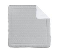 BEMINI - Tapis de jeu bebe | Tapis de sol bebe | Tapis d'éveil bébé évolutif | Tapis parc | Parc de jeux bébé | QUILTED | 100 x 100 cm | Gris moyen Grizou