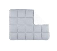 BEMINI - Tapis de Parc -75x95 cm - Réversible - Collection Stary - motifs étoiles Gris foncé - en Jersey