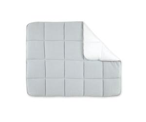 BEMINI-Tapis de parc pour bébé TETRA JERSEY | 75 x 95 cm | Gris moyen Grizou