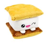 BEMIRO Doudou Biscuit - Environ 16 cm, 100% Polyester, Visage Kawaii brodé, Doux et Douillet