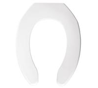 Bemis 1055 000 Abattant de WC allongé en plastique sans couvercle Blanc