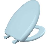 Bemis 1200SLOWT 464 Will, ne se desserre jamais et s'enlève facilement Slow Sta-Tite Siège de toilette avant allongé fermé Bleu Dresde
