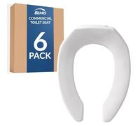 Bemis 1955CT6P 000 Lot de 6 sièges de toilette allongés Blanc