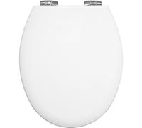 Bemis 4100CL New York Doux Fermeture en Bois Toilette Siège Blanc & Chrome Gond
