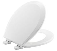 Bemis 500EC 390 Abattant WC rond en bois Blanc Coton