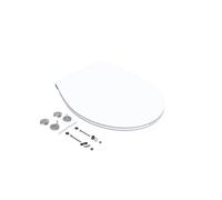 BEMIS Abattant frein de chute déclipsable Click & Clean slim, blanc