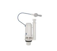 Bemis Lodore Robinet de chasse d'eau réglable et économiseur d'eau Compatible avec sortie de 3,8 cm Levier poussoir réglable pour côté ou avant de la chasse d'eau