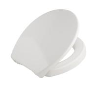 Bemis Pure Care 500 Siège de toilette à fermeture amortie 5 cm Abattant de toilette surélevé avec charnières en plastique réglables et siège de toilette en Duroplast blanc