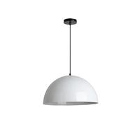 BEMITH Lampe À Suspension en Forme D'hémisphère Lustre Industriel E27 Lampe Suspendue À Une Tête Abat-Jour en Aluminium Couleur Macaron Luminaire Suspendu Réglable pour Chambre À Coucher, Salon