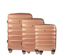 BEMON Valise Rigide en Coque Lot de 3 - (75cm, 65cm, 55cm) Rose