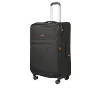 BEMON Valise Souple en Toile 4 Roues 76cm Menton Noir