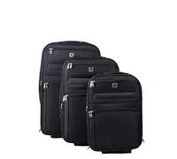 BEMON Valise Souple en Toile Lot de 3 - (75cm, 65cm, 55cm) Noir