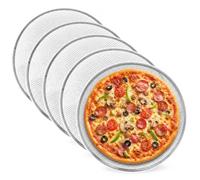 Bemonew 5 écrans à pizza en maille d'aluminium antiadhésifs de 14 pouces